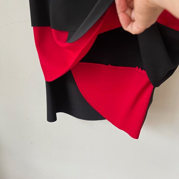 NWT Cartise Black & Red Tiered Cocktail Dress — Made in Canada — Size 6 - Picture 12 of 16